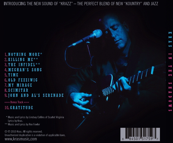Dave Krasnow - In The Shadows Back Cover